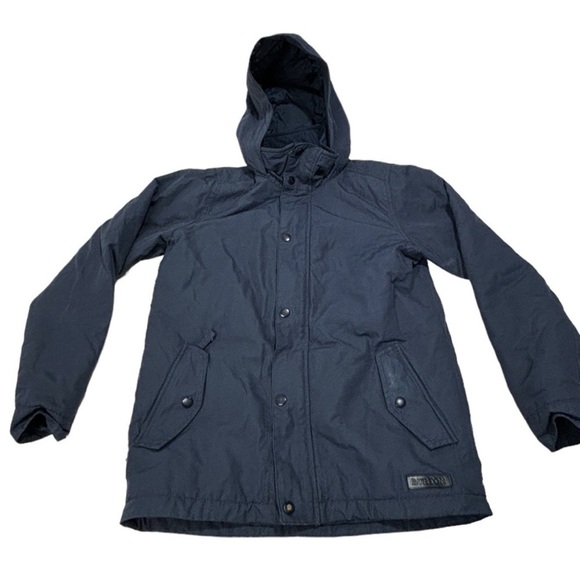 Burton Boys Dubloon Navy snowboarding ski winter coat jacket size large - Picture 1 of 12